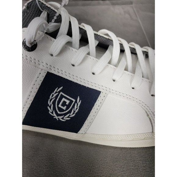 Chaps Hodge Ross Sneakers Shoes Cream White Navy Mens Size 10.5 10 1/2 - Picture 9 of 11